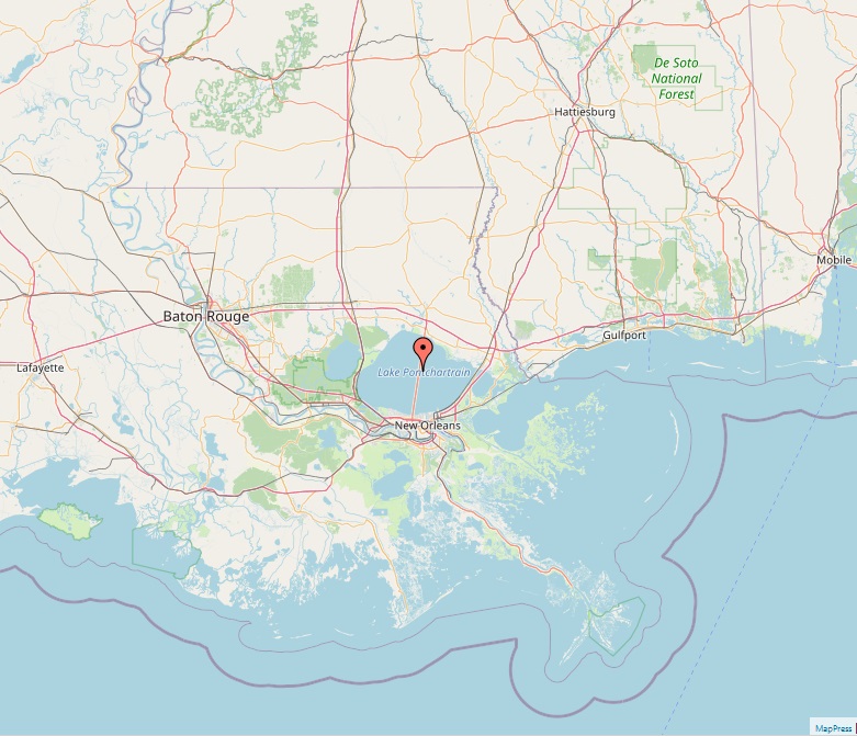 Lake Pontchartrain Map